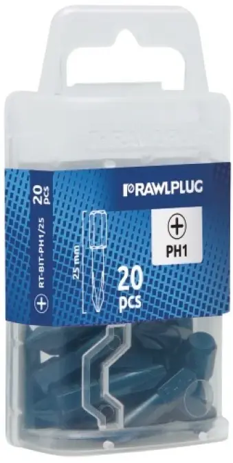 Ostatnie sztuki Bity groty końcówki do wkrętarki Philips 2 PH2 x 25mm Rawlplug RT‑BIT‑PH2X3/ 3szt./