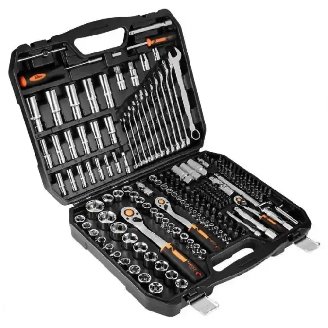Klucze nasadowe 1/2, 3/8, 1/4, /zestaw 219 szt./, CrV 10‑076 Oferta czasowa