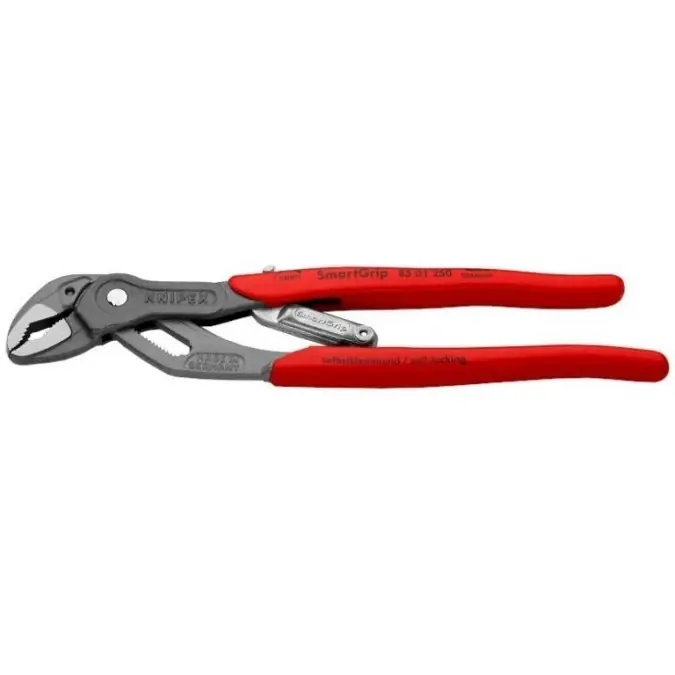Szczypce nastawne uniwersalne 250mm fosforanowane Klucz do rur i armatury z regulacją automatyczną SmartGrip KNIPEX 85 01 250 Bestseller