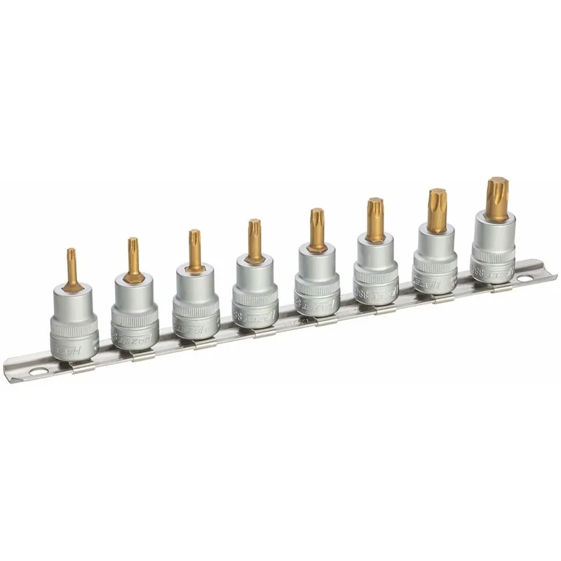 Zestaw kluczy nasadowych ∙ Zabierak kwadratowy drążony 3/8 cala (10 mm) ∙ Profil wewnętrzny TORX® ∙ 8‑częściowy ∙ T15 – T50 Ekspresowa dostawa