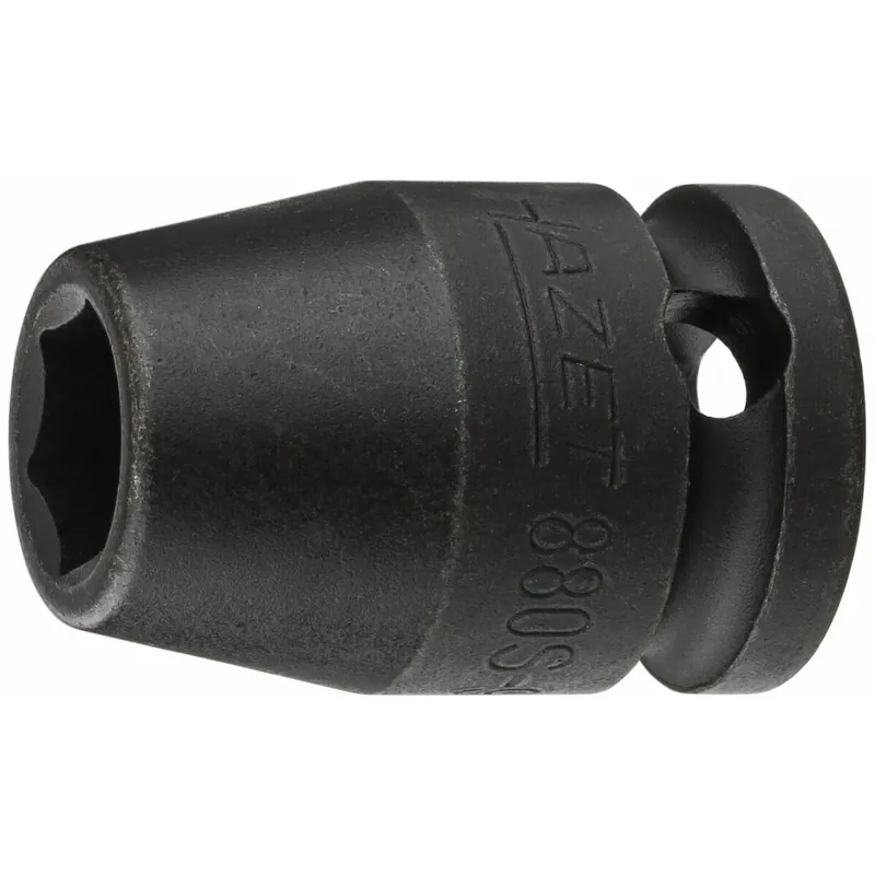 Klucz nasadowy udarowy ∙ Zabierak kwadratowy drążony 3/8 cala (10 mm) ∙ Profil Traction z gniazdem zewnętrznym 6-kątnym ∙ Rozmiar klucza 9 mm Łatwy zwrot