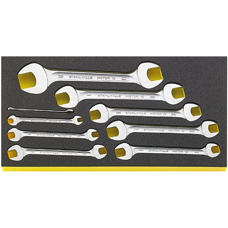 Łatwy zwrot Double open-end spanner set MOTOR TCS WT 10A/9 1/4x5/16 - 1.1/8x1.5/16 9 pcs