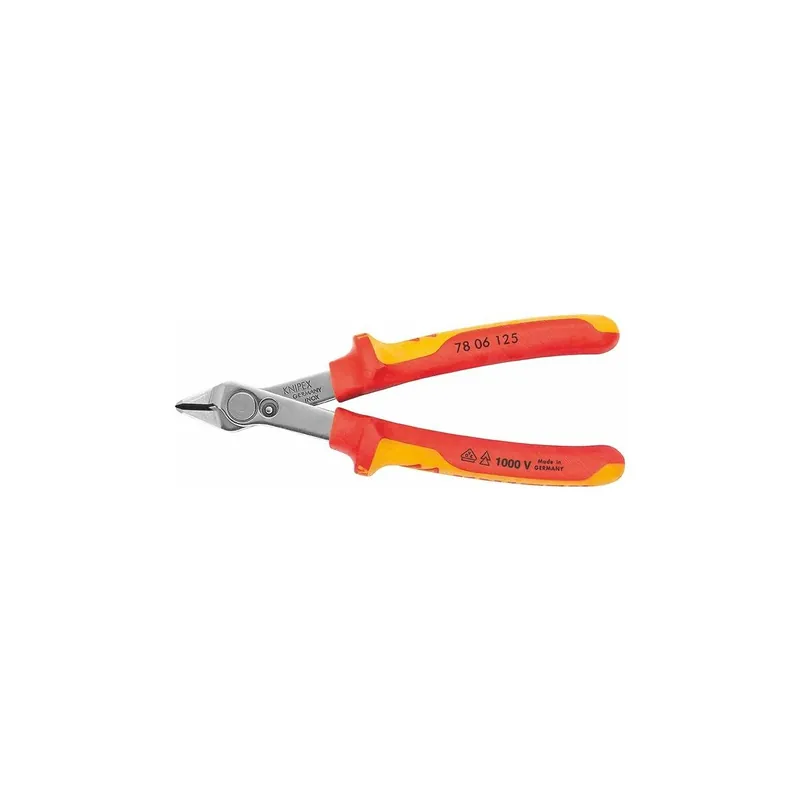 Boczne szczypce tnące do elem. elektronicznych, Super Knips® Z izolacją VDE, KW, długość całkowita: 125mm Ograniczona ilość