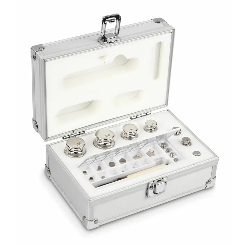 Do wyczerpania zapasów Set of weights 323-046, OIML Class F1, Nominal value 1 mg; 200 g, Button, Stainless Steelpolished