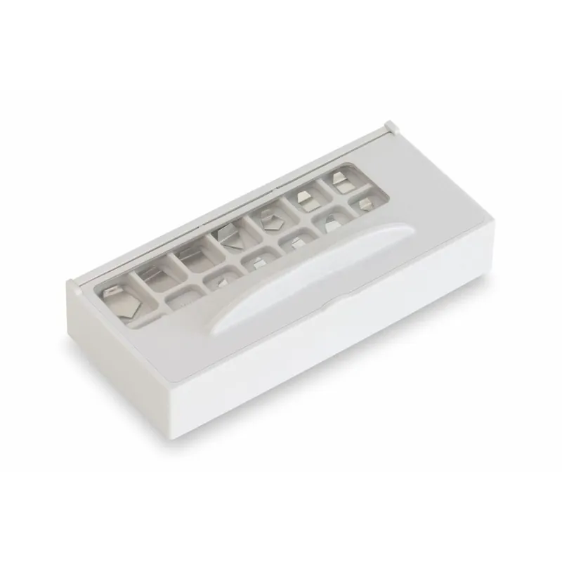 Oferta limitowana Set of weights 328-22, OIML Class F1, Nominal value 1 mg; 500 mg, Platelet, Stainless Steelpolished