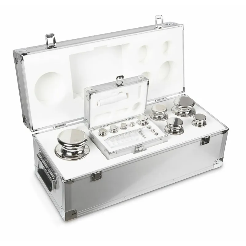 Set of weights 324-096, OIML Class F1, Nominal value 1 g; 10 kg, Button, Stainless Steelpolished Oferta
