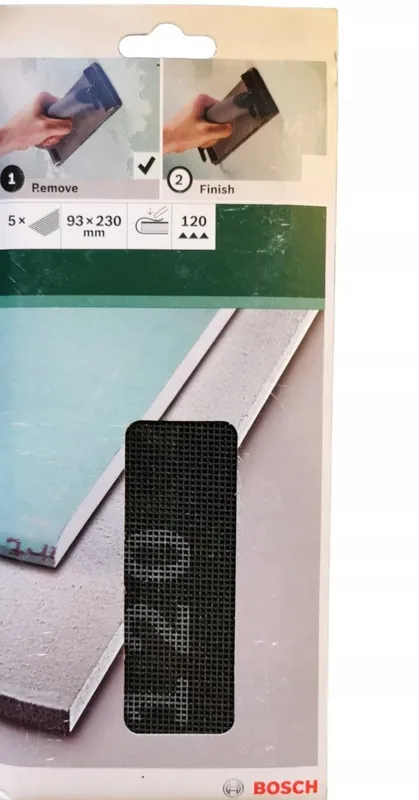 Bosch DIY siatka ścierna 93x230mm K120 Hit cenowy