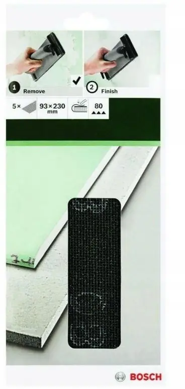 Bosch DIY siatka ścierna 93x230mm K80 Wysoka jakość