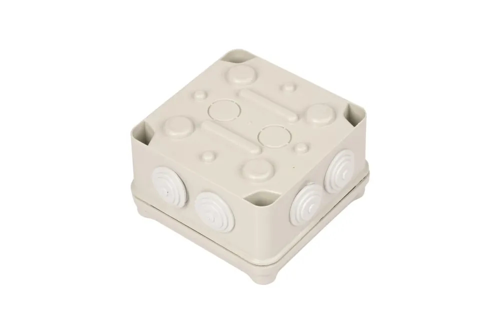 Nie przegap Puszka natynkowa LIGHT 108x108x64 7xM25 IP66/67 szara EV‑111