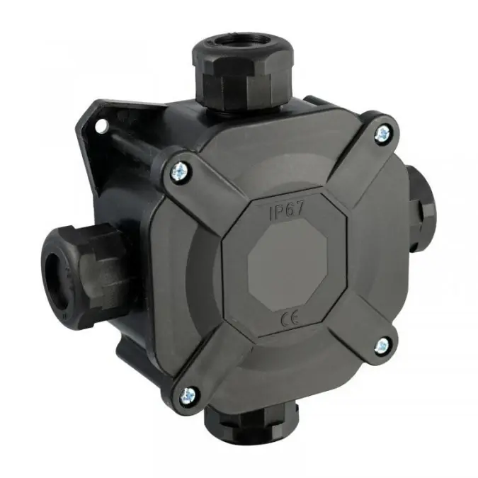 Rabat Puszka hermetyczna natynkowa PNHS IP67 4mm² 400V kolor czarny