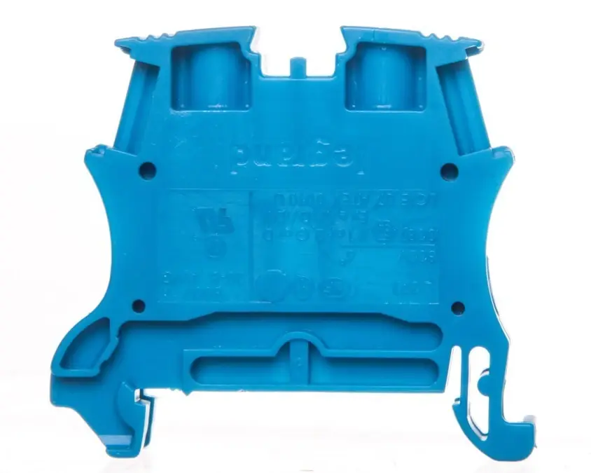 Tani Złączka szynowa 2‑przewodowa 6mm2 niebieska 037102