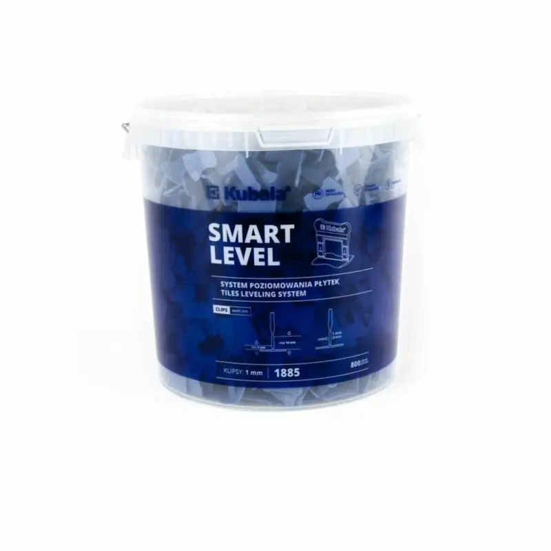 Klipsy do poziomowania płytek 1mm Smart Level Kubala KUB-1885 800szt/op Dostępne od ręki