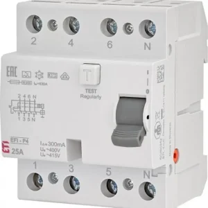 Obniżka ceny Wyłącznik różnicowoprądowy 4P 63A 0,03A typ AC EFI6‑P4 AC 63/0.03 002061653