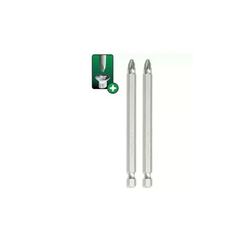 Końcówki wkrętakowe Pozidriv PZ2x100mm Dedra 18A05PZ22-02 2szt/op Szybka dostawa