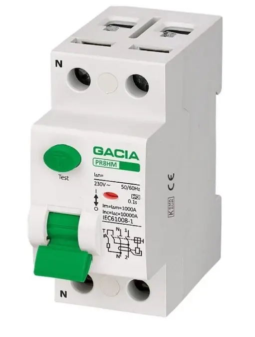 Oferta czasowa Wyłącznik różnicowoprądowy 10kA 2P 25A 0,03A 30mA typ AC