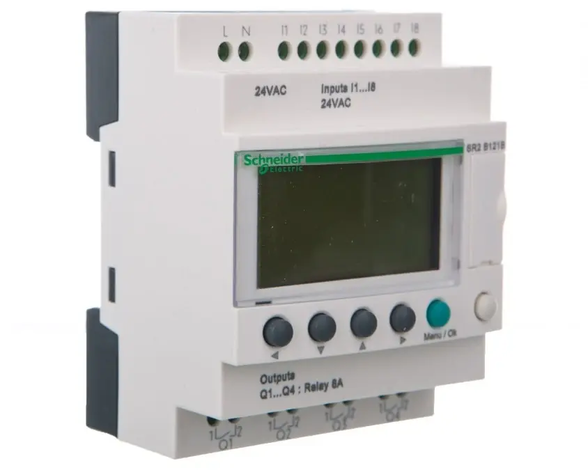 Sterownik programowalny 8 wejść 4 wyjścia 24V DC RTC/LCD Zelio SR2B121B Darmowa dostawa