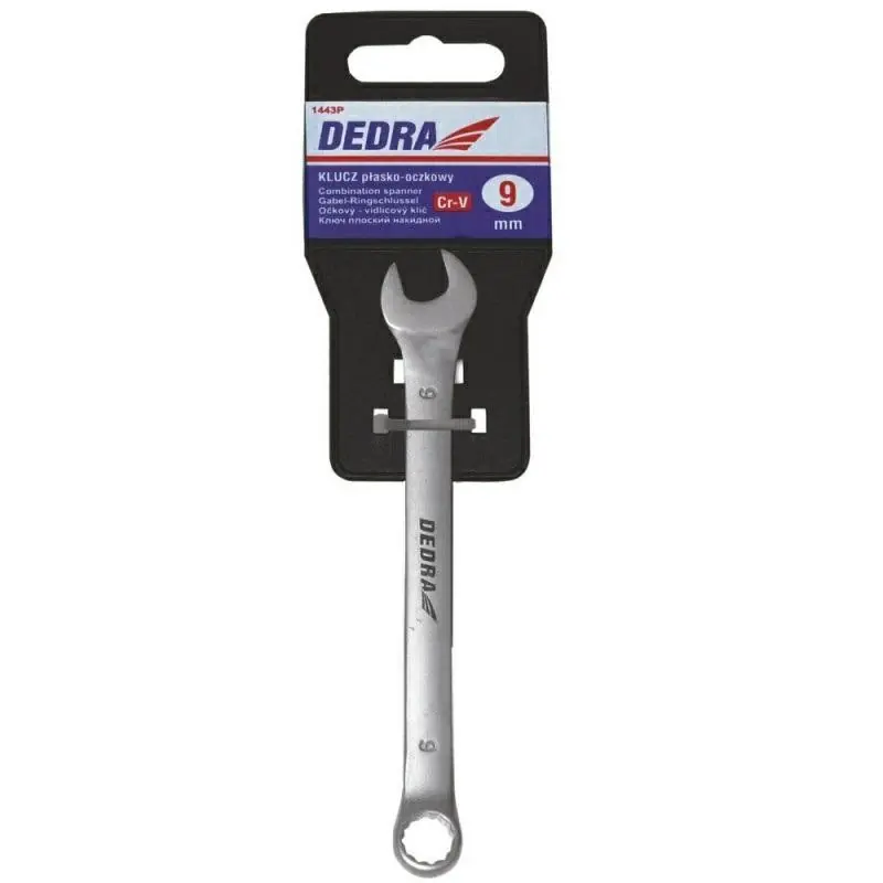 Zniżka Klucz płasko-oczkowy CrV 12mm Dedra 1446P