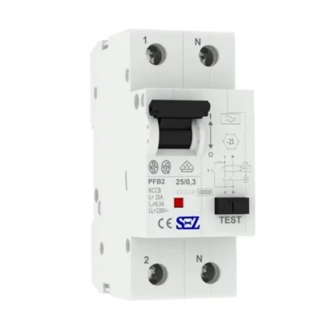 Wyłącznik różnicowo‑prądowy SEZ TYP A 25A 300mA 2P 10kA VDE 5272 Oferta