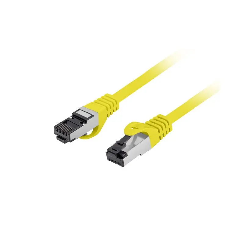 Wyprzedaż Patchcord kat.8.1 S/FTP LSZH CU 1.5M żółty Fluke Passed Lanberg