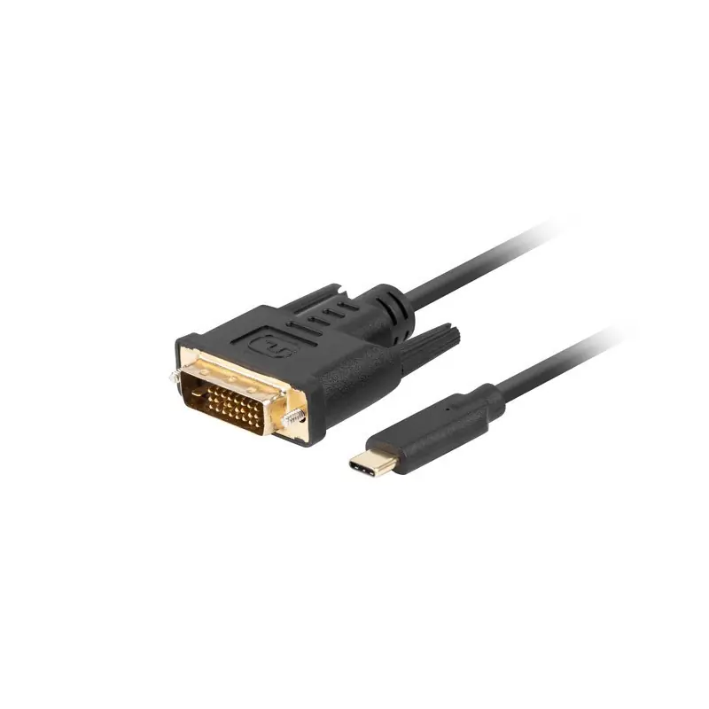 Kabel USB-C-DVI-D 3M czarny LANBERG Dostępne od ręki