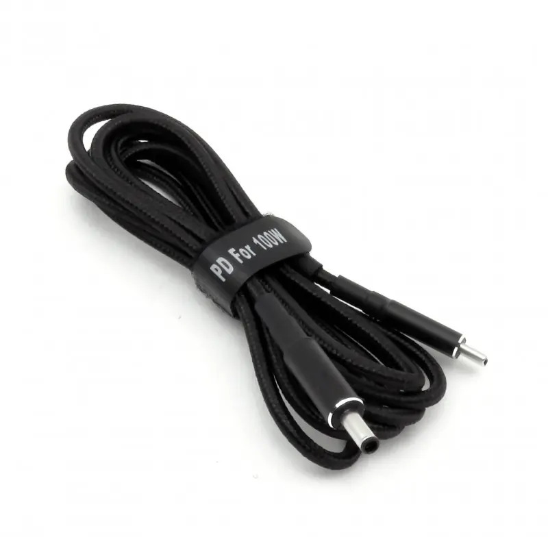 Obniżka ceny Przewód zasilający z wyzwalaczem PD 20V USB typu C - DC 4,5x3mm 1,8m (Dell)